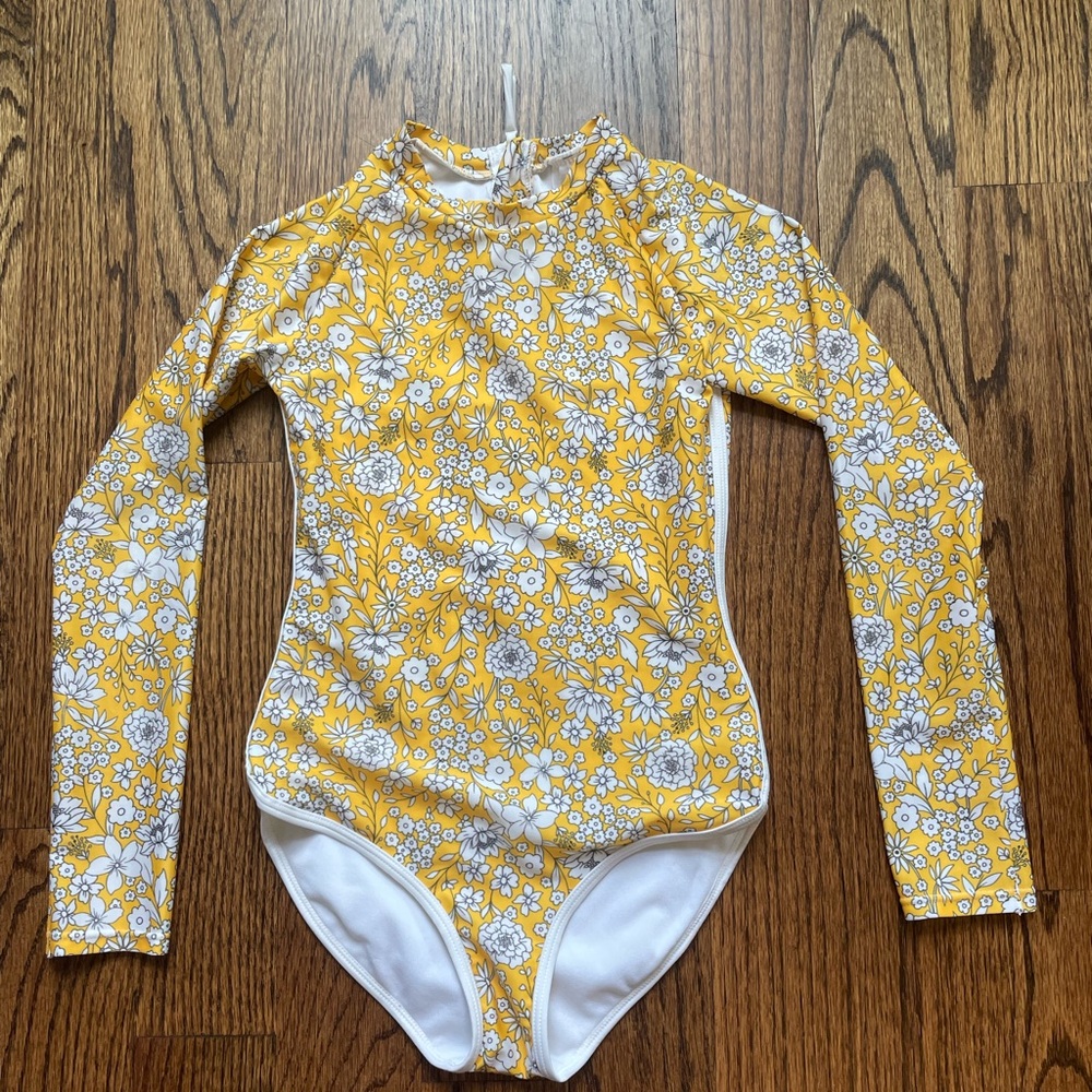 Art Class Yellow Floral One Piece Swimsuit